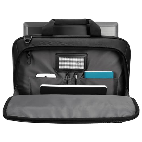 Targus CityLite Laptop Briefcase Shoulder Messenger Bag for 15.6-Inch Laptop, Black (TBT053US)