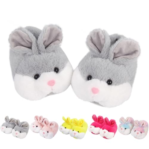 Caramella Bubble Kids Classic Bunny Slippers,Cute Animal Anti Slip House Shoes for Boy and Girl,Rabbit Slippers