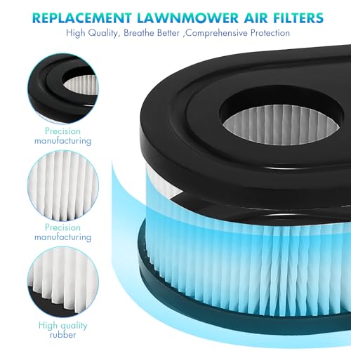 593260 Air Filter Replacement for Briggs&Stratton 798452 334404 Lawn Mower,Compatible with 500EX 550EX 575EX 625EX 625 675EXi 725EXi Series Engines Model Mower Air Filter Cartridge Accessories,6 Pack