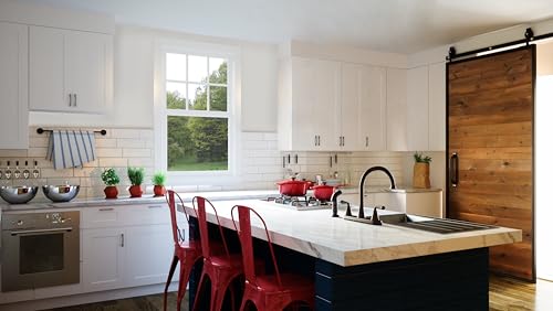 Brookings Shaker Unassembled Bridge Wall Kitchen Cabinet W3012, 30 W x 12 D x 12 H, Painted White, Solid Wood, Design House, 561621