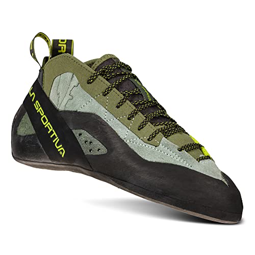 La Sportiva Men's TC Pro Rock Climbing Shoes, Olive, 8.5-9