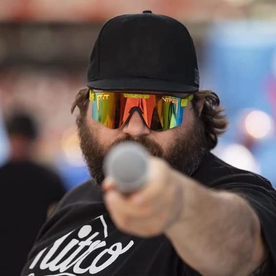 Pit Viper The Original Sunglasses Wide Fit (The 1993 with Polarized Rainbow Lens)