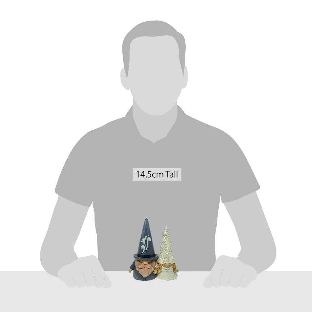 Enesco Jim Shore Heartwood Creek Four Seasons Wedding Couple Bride and Groom Gnomes Figurine 5.7 Inch