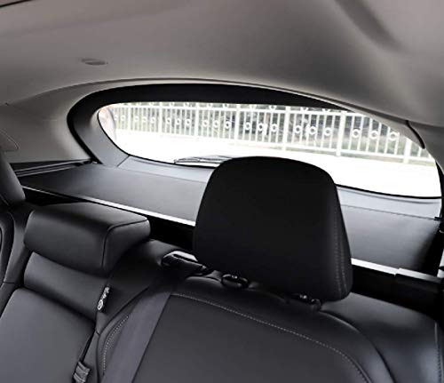 Okutech Black Retractable Cargo Cover Compatible with Cadillac Lyriq 2023 2024 2025, Rear Cargo Privacy Screen Car Trunk Luggage Cargo Security Shade Shield (Directly Fit in Carbon Fiber Style)