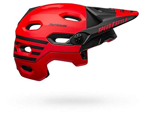 Bell Super DH MIPS Adult Mountain Bike Helmet - Matte Blue/Crimson (2022), Medium (55-59 cm)