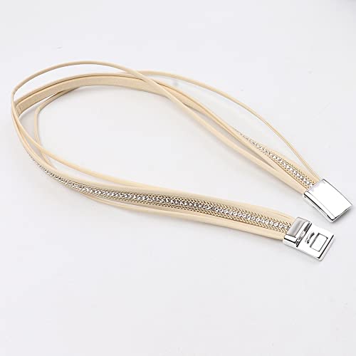 KSQS Tree Of Life Leather Multi-Layer Wraps Bracelet, Boho Wide Buckle Wristband Bangle, Braided Cuff Bracelets for Women(#75)