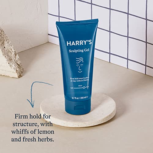 Harry's Sculpting Hair Gel | Firm Hold & Polished Finish | 6.7 Fl Oz, 3 Pack