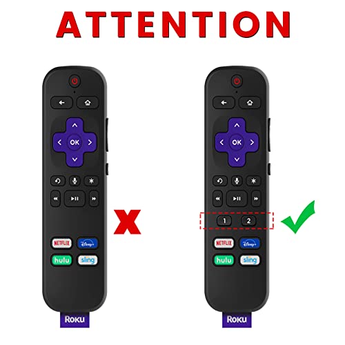 Glow Remote Case Replacement for Roku Voice Control Pro 2021, Silicone Cover Glow in The Dark, Bright Blue