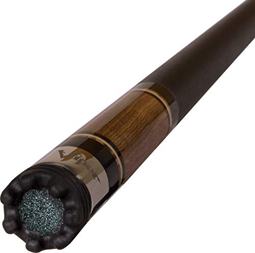 Viper Naturals 58" 2-Piece Billiard/Pool Cue, Zebrawood, 19 Ounce