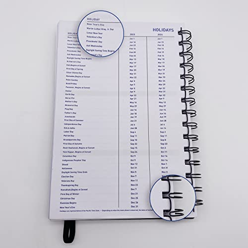 Daily Planner 2024-2025,Monthly Weekly Planner Runs from July 2024-December 2025,18 Month Planner with Pen Holder,Hardcover Daily Planners Notebook,100GSM Thick Paper