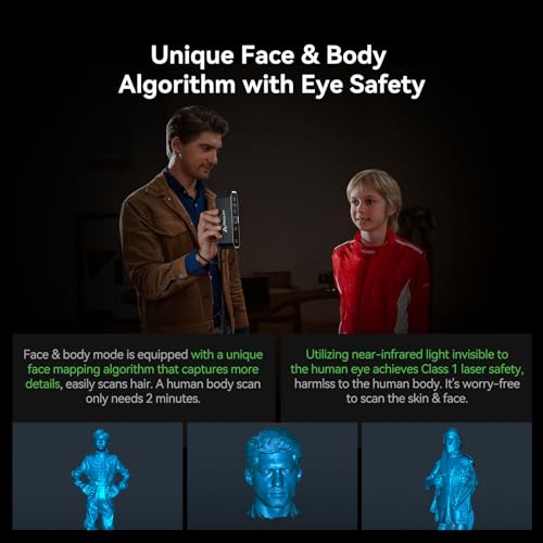 Creality 3D Scanner CR-Scan Otter for 3D Printing, 3D Printer Scanner 20fps with Four-Lens Stereo Vision, 10-2000mm Scanning Range, Anti-Shake Tracking, 0.02mm Accuracy for mac OS/Windows