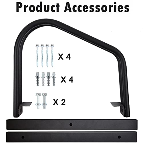 WALMANN Bike Floor Stand, Bike Parking Rack for 1 Bike Garage Bike Storage Stand Indoor/Outdoor 22-28" Wheel Stand, Max. Tire Width 2.15"