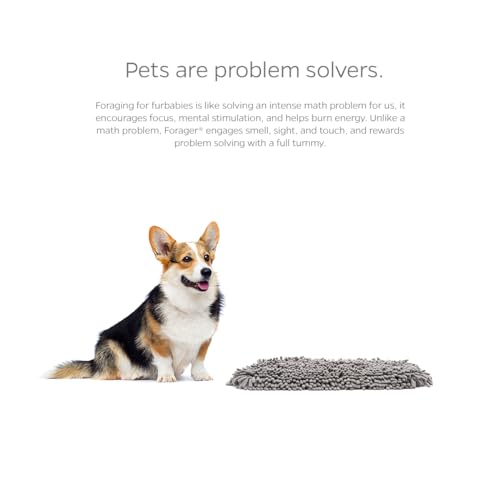 Pet Parents® Forager® Mats, Snuffle Mat for Dogs with SoftSnout & Non-Slip Backing Technology, Slow Feeder Dog Bowls & Snuffle Mat for Large Dogs and Small Dogs (Forest 12")