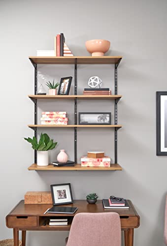 Rubbermaid 10"x24" Decorative Board, Golden Oak, Adjustable Shelf, Wood, Storage, Shelving