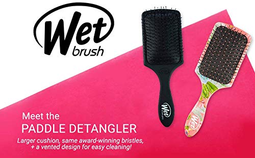 Wet Brush Paddle Detangler Hair Brush, Amazon Exclusive Aqua - Ultra-Soft IntelliFlex Bristles with AquaVent Design – Great For Hair Treatments - Pain-Free Brush For Women, Men, Wet Dry Damaged Hair