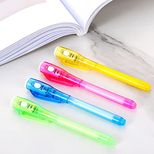 ENJOCASES 20 Pieces Invisible Ink Pen with UV Light Spy Pen Magic Marker for Kids Party Favors Ideas Gifts Easter Day Halloween