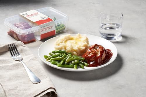 Amazon Kitchen, Turkey Meatloaf with BBQ Sauce, Single Serve Meal, 12.5 Oz
