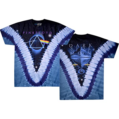 Liquid Blue Men's Pyramid V T-Shirt, Tie Dye, Medium