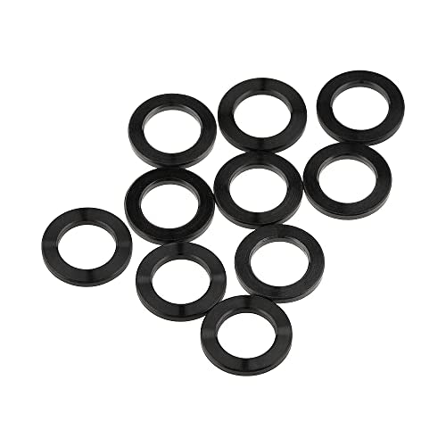 Wanyifa Titanium Ti Flat Washer for M8 M10 Bolt Screw Pack of 10 (M8, Black)