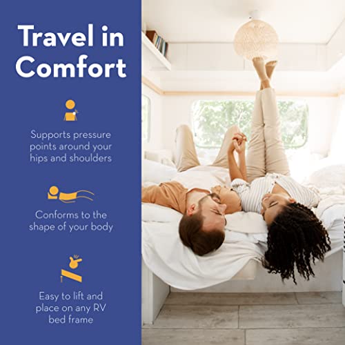 Serenia Sleep Twin Mattress for RV Camper, 6-Inch Memory Foam - CertiPUR-US Certified RV Mattress for a Comfortable Sleep - Open Cell Foam Trailer Bed Mattresses (39” x 75”)