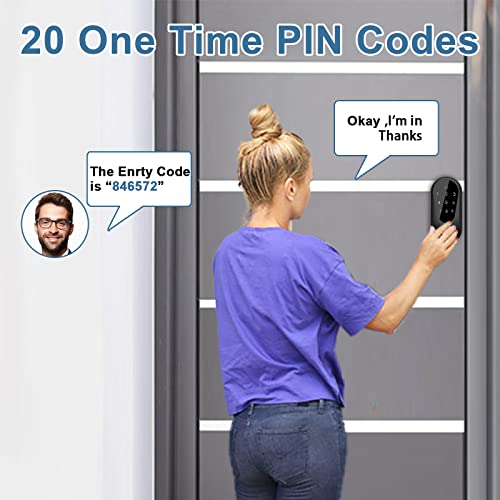 Zevaway Keyless Entry Door Lock, Keypad Deadbolt Lock, Smart Front Door Lock, Auto Lock, Easy Installation, Matte Black