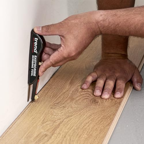 Trend EasyScribe Scribing Tool, Accurate Scribing Solution for Carpenters, Joiners, Tilers, Kitchen & Shop Fitters, E/SCRIBE, Black