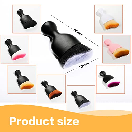 ESEWALAS Car Windshield Cleaning Tool,Soft Bristle Cleaning Brush,Auto Detail Brush Car Dash Duster Brush Interior Duster,Car Interior Cleaning Brush Dusting Brush (Black with Cap)