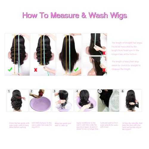 NVC Glueless Wigs Human Hair Pre Plucked Pre Cut 5x5 HD Lace Closure Wigs Human Hair for Women 180 Density Ready to Go Wig Body Wave Lace Front Wigs for Beginners (4/27 Color, 18 Inch)