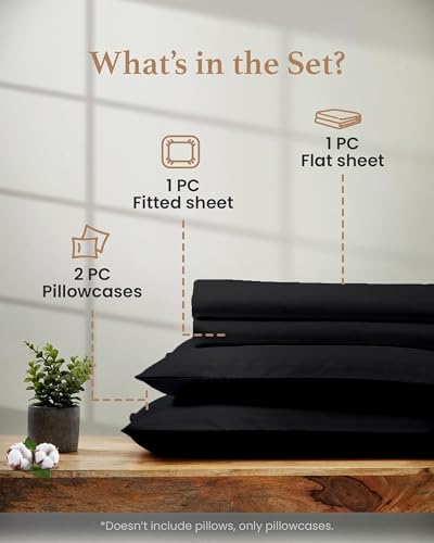 4 Pc Sage California King Sheet Sets, 1000 TC Egyptian Cotton Cal King Sheet Set for California King Bed Set,16 Inch Deep Pocket Cal King Bed Sheets - 1 Fitted Sheet,1 Flat Sheet & 2 Pillow Case