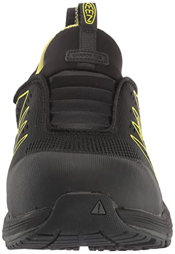 KEEN Utility Men's Vista Energy Shift Low Height Composite Toe Slip On Industrial Work Shoes, Black/Evening Primrose, 10 Wide