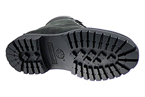 Timberland Men's 6 inch Premium Waterproof Boot, Black Nubuck, 7 W
