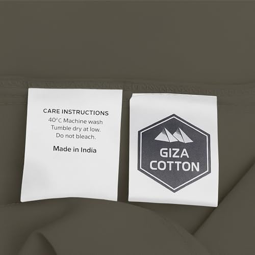 MyGiza Sheets 4 Pcs Top Split King Sheet Sets for Adjustable Bed, 100% Giza Cotton Perfect for Sleep Number Beds, King 34" Down Flex Head, Fits 16" Deep Mattress, Dark Grey Solid