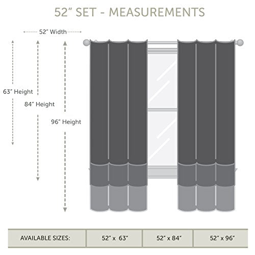 Rod Desyne Window Thermal Isulated Blackout Curtain with Metal Grommet, 52" x 96", Beige - 1 Panel