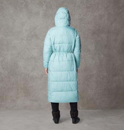 Columbia Women's Puffect Long Jacket, Aqua Haze, X-Small