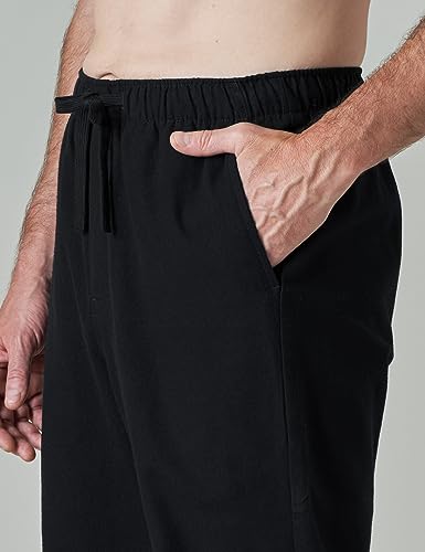 LAPASA Men's Fleece Pajama Pants Plaid Loungewear Soft Warm Sleepwear Pants Nightwear PJ Bottoms Drawstring and Pockets M128 Large (Fleece) Dark Green+navy Blue