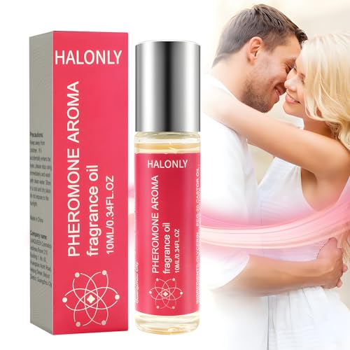 Halonly Roll-On Pheromone Perfume for Women, rollerball perfume, travel perfume, clean perfume Long-Lasting Pheromone-Infused Essential Oil - 0.34 fl.oz (10mL)