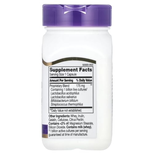 21st Century Acidophilus Capsules, 100 Count (21339)