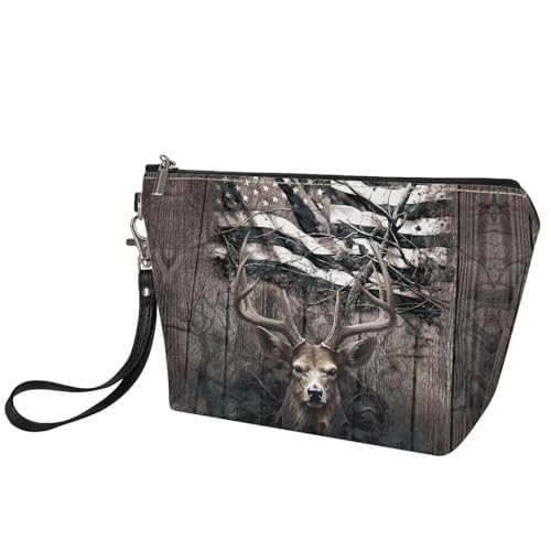 Poceacles Funny Sloth Print Makeup Bag Leather Waterproof Portable Toiletry Pouch Cosmetic Bag Daily Use Storage, Makeup Bag Organizer Travel Essentials for Women Gift