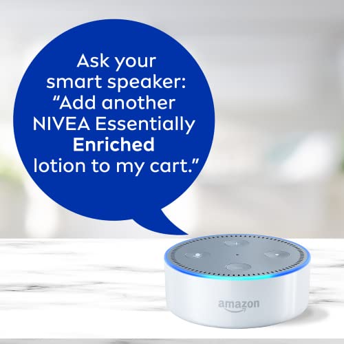 NIVEA Essentially Enriched Body Lotion for Dry Skin, 48-Hour Moisturizing Lotion with Deep Nourishing Serum and Almond Oil, 16.9 Fl Oz Pump Bottle