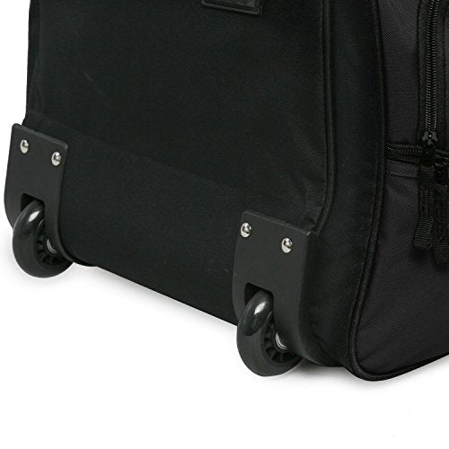 Pacific Coast Signature 30" Large Rolling Duffel Bag, Black, One Size