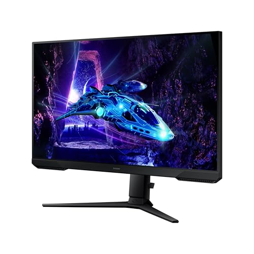 Samsung 24-Inch Odyssey G3 (G30D) Series FHD Gaming Monitor, 1ms, 180Hz, AMD FreeSync, Adjustable Stand, Black Equalizer, Virtual Aim Point, Eye Saver Mode, Flicker-Free, LS24DG302ENXZA