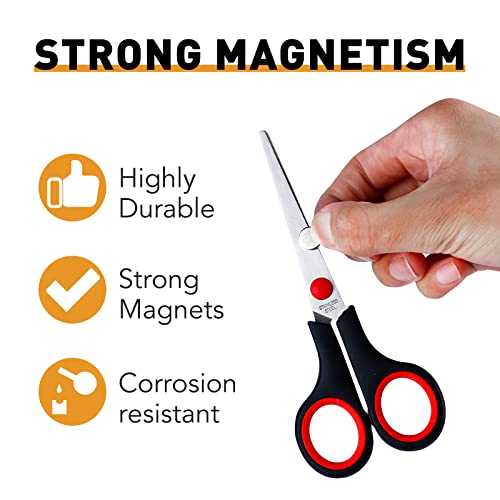 TRYMAG Magnets, 10x2mm 50 PCS Small Refrigerator Magnets Round Disc Magnets, Premium Brushed Nickel Cylinder Office Magnets for Crafts, DIY, Whiteboard and Fridge Magnets