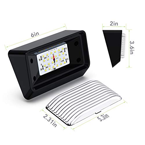 Leisure LED RV Exterior Porch Utility Light - 12v 280 Lumen Lighting Fixture. Replacement Lighting for RVs, Trailers, Campers, 5th Wheels. Black Base, Clear and Amber Lens Included (Black, 1-Pack)