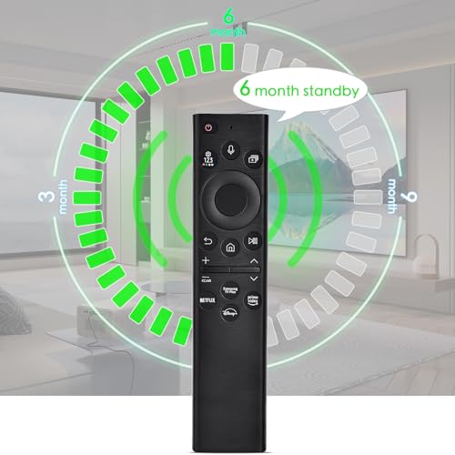 Replacement Voice Remote for Samsung Smart TV: KOOMOER Low Power Tech Control,Compatible with 2022 BN59-01385A(no Solar),for Most 2018 to 2022 Smasung Crystal UHD QLED The Frame QLED 4K 8K Smart TV