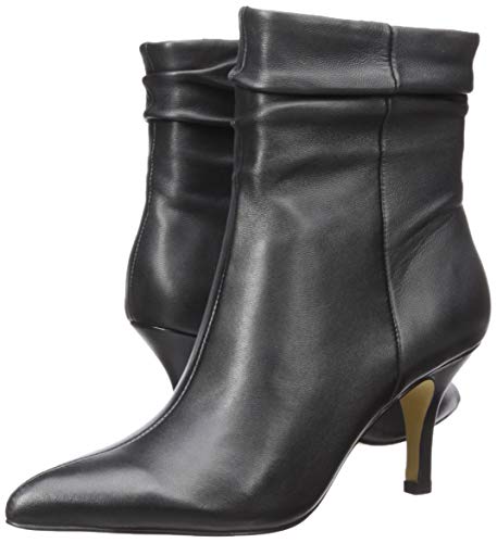 Bella Vita Women's Danielle Dress Bootie Ankle Boot, Black Leather, 7 W US
