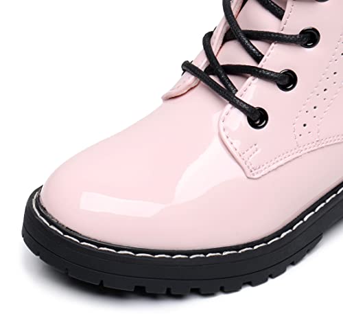 Apakowa Girls Combat Boots Side Zipper Ankle Booties (Little Kid/Big Kid)