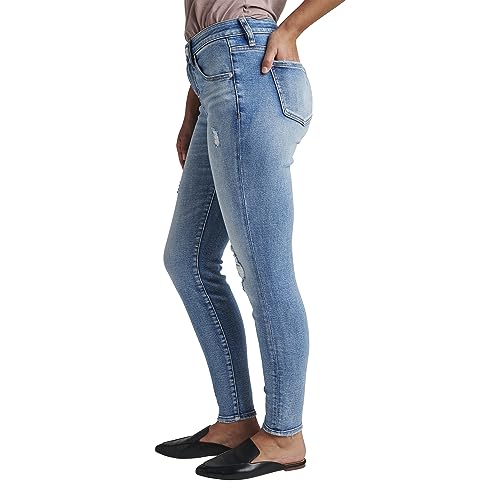 JAG Jeans Women's Cecilia Mid Rise Skinny Jeans, Night Breeze EDK413, 16