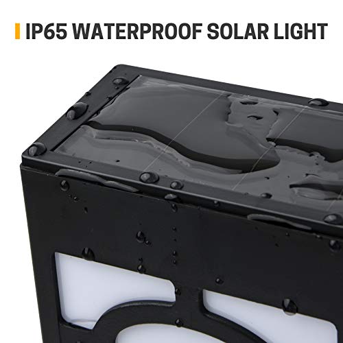 Otdair Solar Lights Outdoor, 2Modes Decorative LED Solar Fence Lights Waterproof, Solar Deck Lights for Deck, Fence, Patio, Yard, Pathway, Front Door, Cold White/Multicolour Changing, 8 Pack