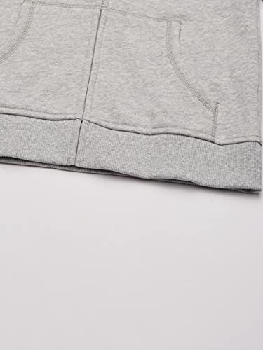 Nautica Girls' Little Fleece Full-Zip Hoodie Sweatshirt, Grey Heather, 4