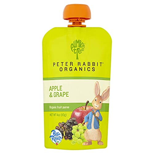 Peter Rabbit Organics Puree Fruit Apple Grape, 4 oz (Pack of 2)